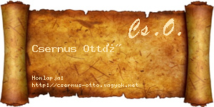 Csernus Ottó névjegykártya